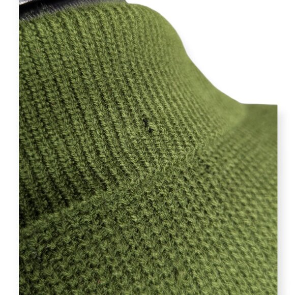 Croft & Barrow Leaf Patterned Green Knit Button Front Cardigan Women's Size XL - Picture 7 of 14